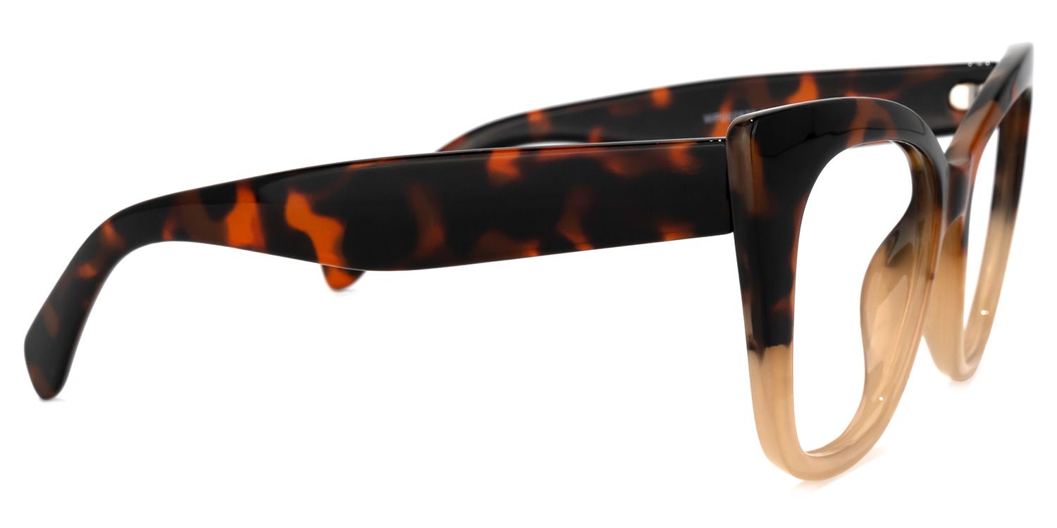 Mathews - Cat Eye Brown Eyeglasses | Vooglam 4
