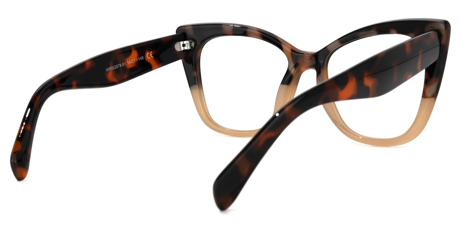 Mathews - Cat Eye Brown Eyeglasses | Vooglam Side View