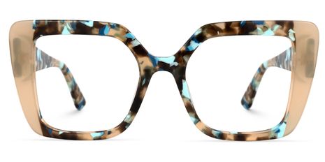 Giuseppina - Square Champagne Eyeglasses