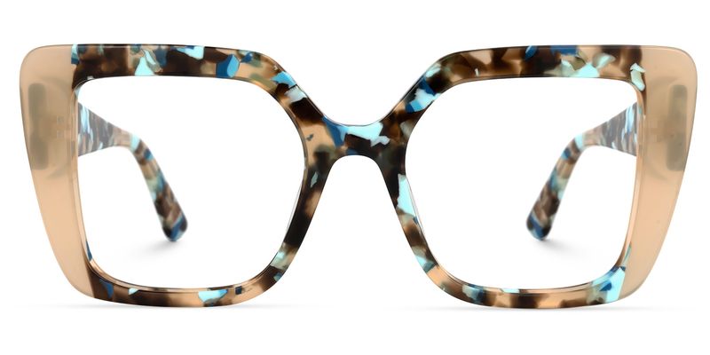 Giuseppina - Square Champagne Eyeglasses