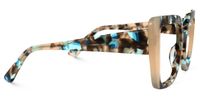 Giuseppina - Square Champagne Eyeglasses | Vooglam 