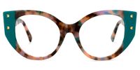 Kornegay - Cat Eye Floral Eyeglasses | Vooglam Angle View