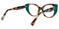 Kornegay - Cat Eye Floral Eyeglasses | Vooglam Side View