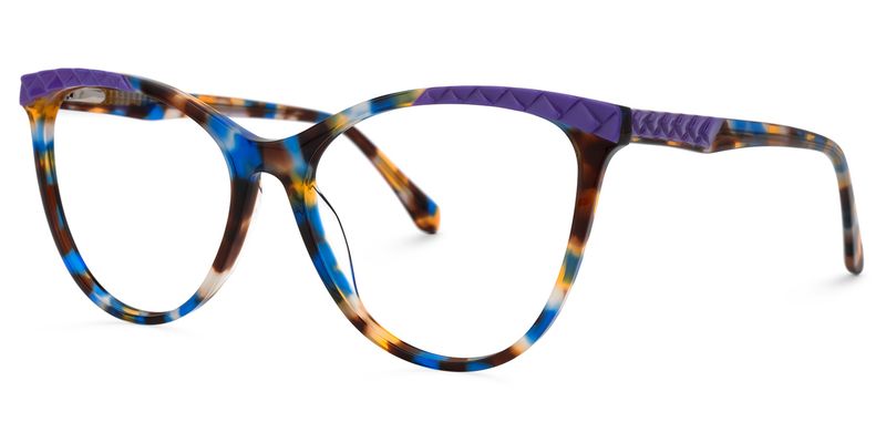 Metcalf - Cat Eye Blue/Tortoise Eyeglasses - 2
