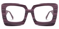 Jazmine - Square Purple Eyeglasses