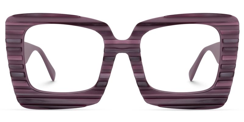 Jazmine - Square Purple Eyeglasses