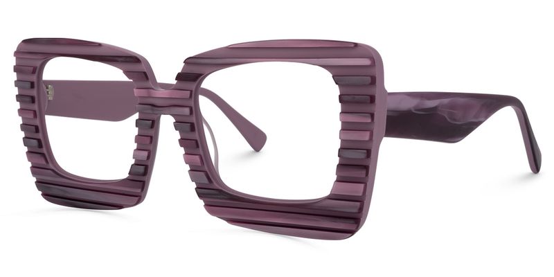 Jazmine - Square Purple Eyeglasses - 2