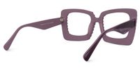 Square Purple Eyeglasses | Vooglam.com Side View
