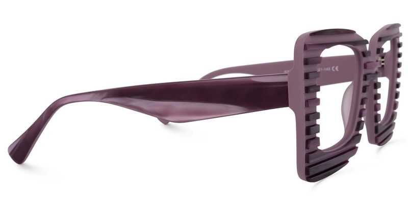 Jazmine - Square Purple Eyeglasses - 4