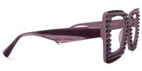 Jazmine - Square Purple Eyeglasses - 4