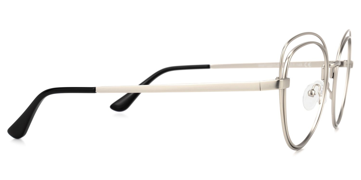 Thomas - Cat Eye Silver Eyeglasses product detail 4