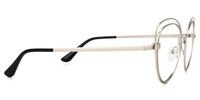Thomas - Cat Eye Silver Eyeglasses - 4