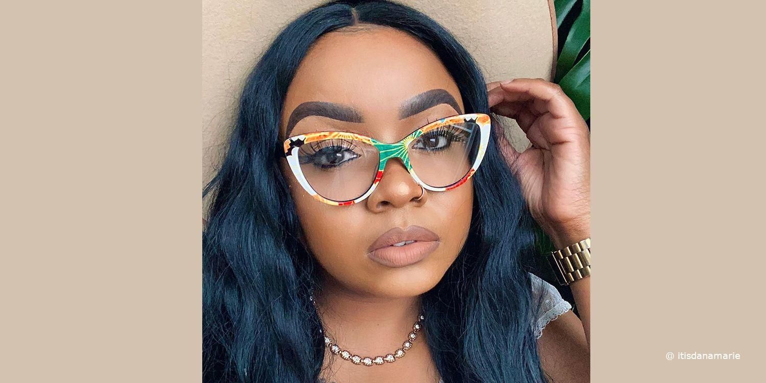 Cat Eye Black Eyeglasses - 4