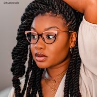 Trudie - Cat Eye Brown Tortoise Eyeglasses - 8