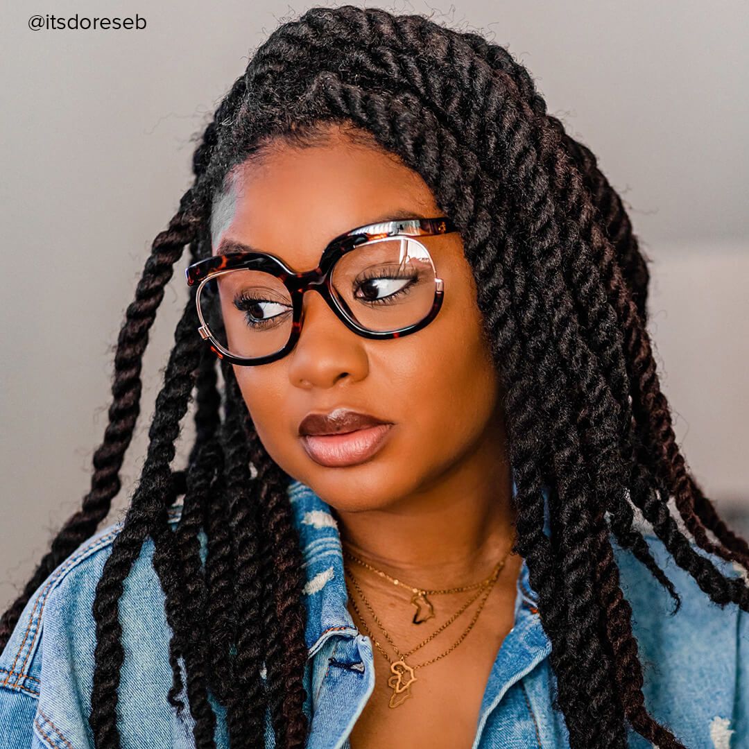 Fredia - Square Tortoise Eyeglasses - 9