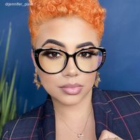 Bessie - Oval Dark/Blue Eyeglasses - 7