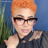 Walburga - Rectangle Purple Eyeglasses - 9