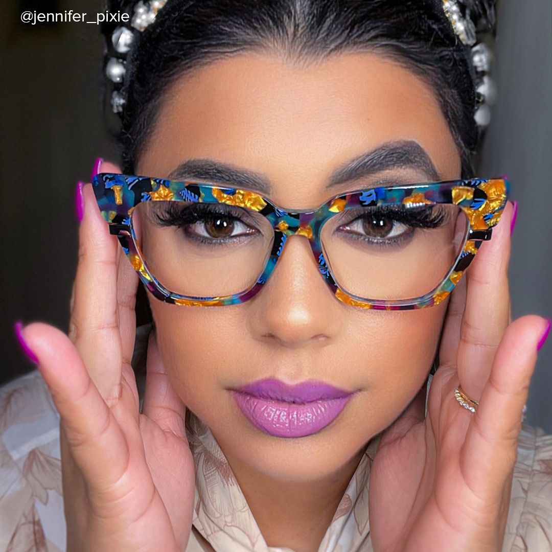 Mariana - Cat Eye Floral Eyeglasses - 8