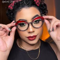 Tammy - Round Black/Crystal Eyeglasses - 9