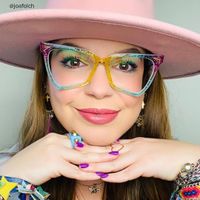 Unicorn - Glitter Rainbow Eyeglasses (Full Overlay Lens) - 6