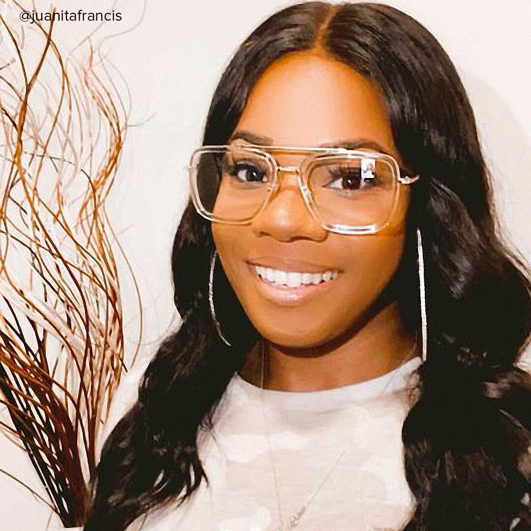 Alvira - Aviator Crystal/Gold Eyeglasses - 10