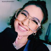 Alvira - Aviator Crystal/Gold Eyeglasses - 8