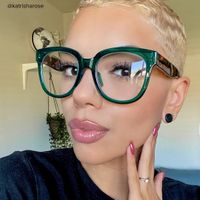 Vernetta - Square Dark/Green Eyeglasses - 7