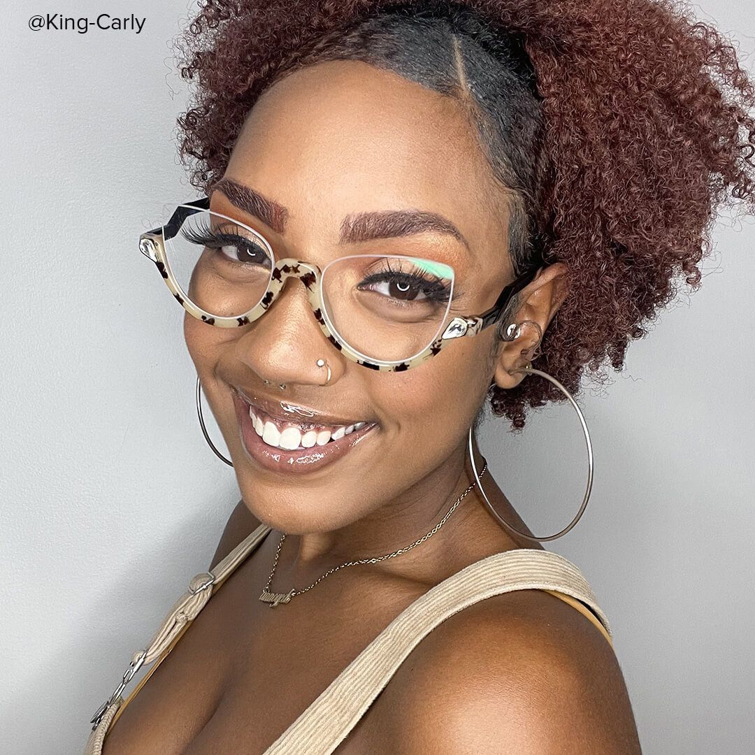 Sylvia - Cat Eye Light/Tortoise Eyeglasses - 7