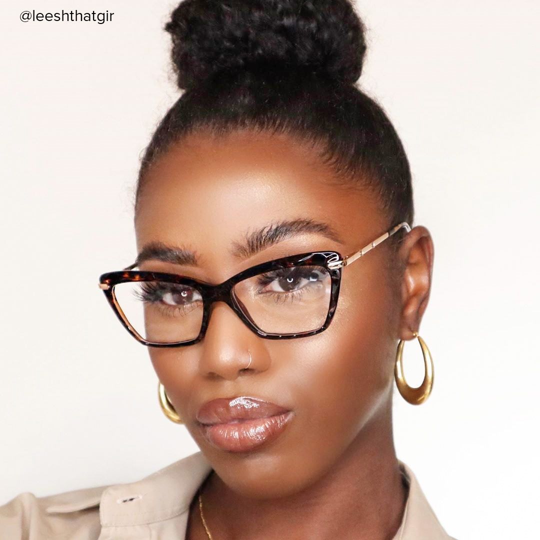 Annie - Rectangle Tortoise Eyeglasses - 8