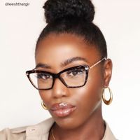 Annie - Rectangle Tortoise Eyeglasses - 8