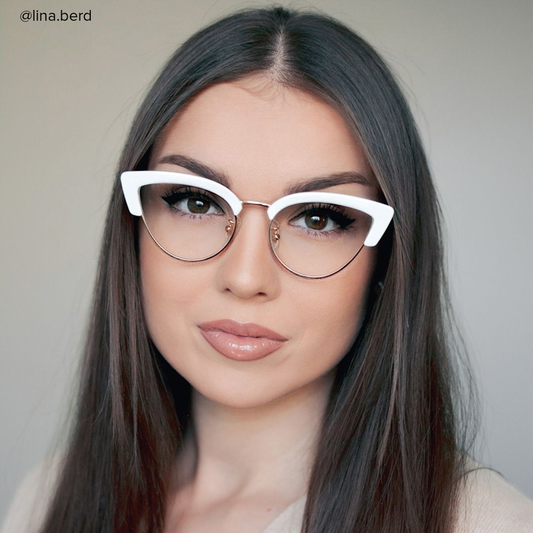 Faith - Cat Eye White Eyeglasses │ Vooglam- 10