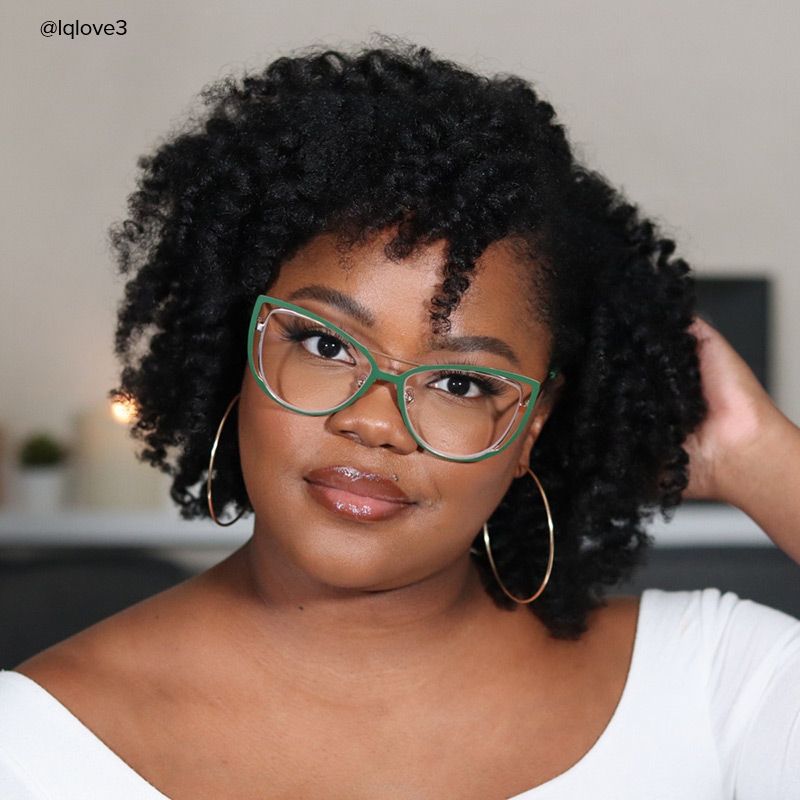 Roselyn - Cat Eye Green Eyeglasses - 9