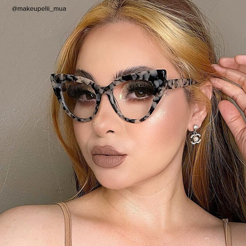 Shawana - Cat Eye Pattern Eyeglasses - 7