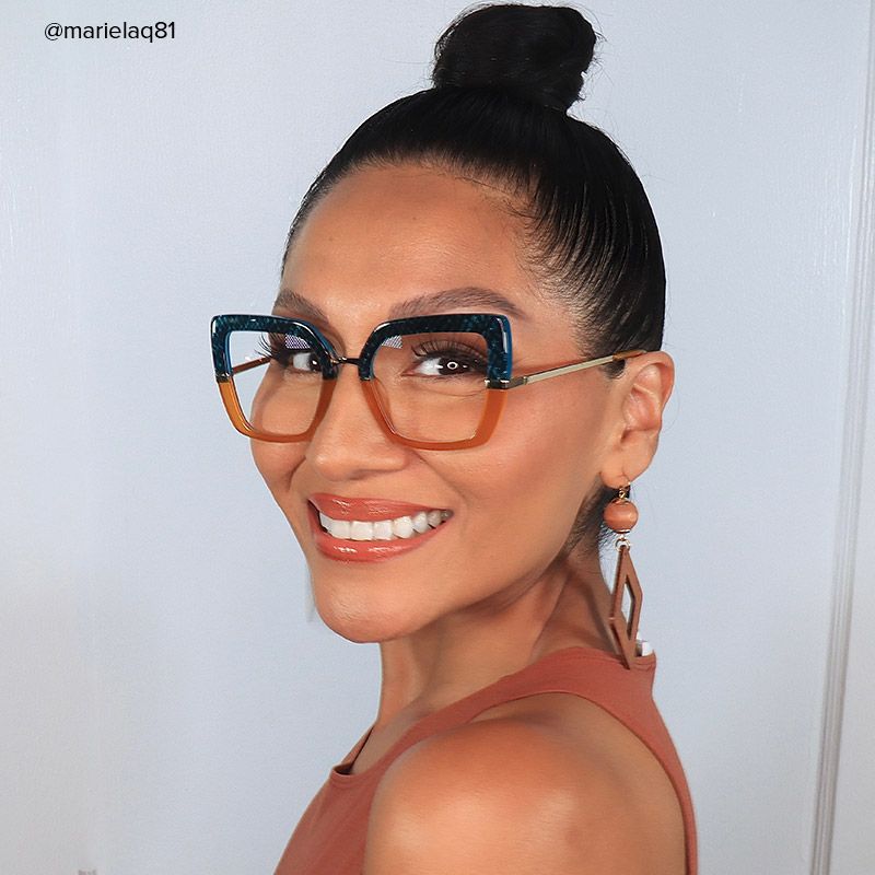 Shavan - Square Blue/Black Eyeglasses - 10