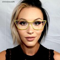 Lyuba - Rectangle Yellow Eyeglasses - 9