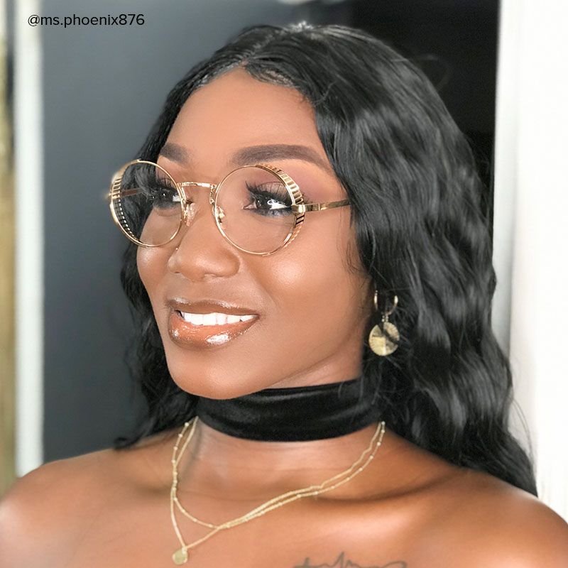 Rojas - Round Gold Eyeglasses - 8