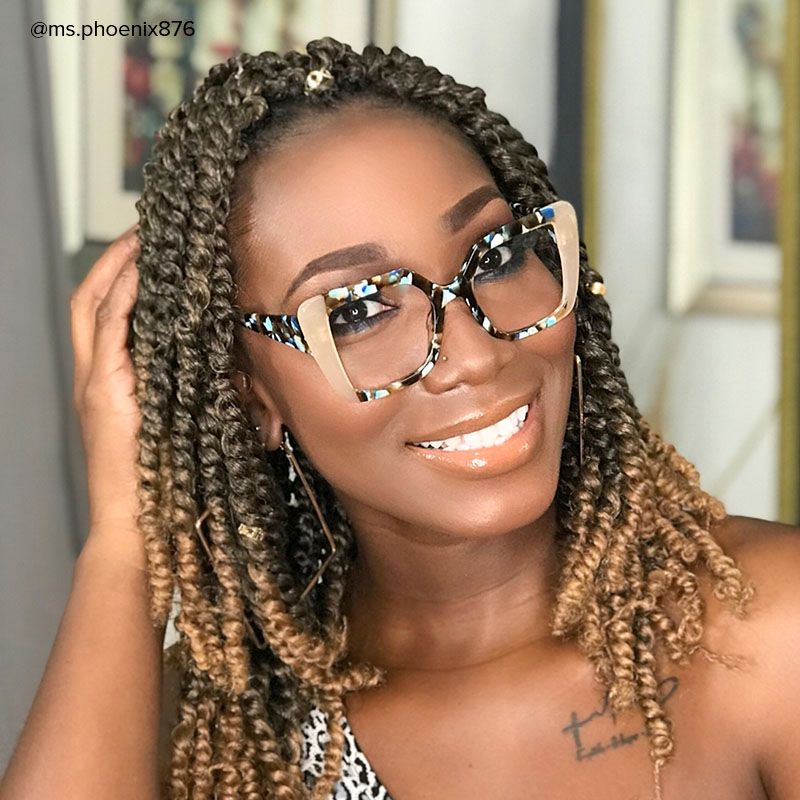 Giuseppina - Square Champagne Eyeglasses - 11