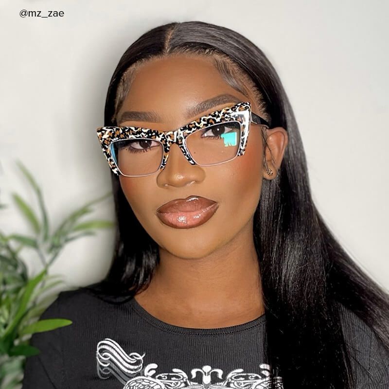 Garza - Cat Eye Leopard Eyeglasses - 8