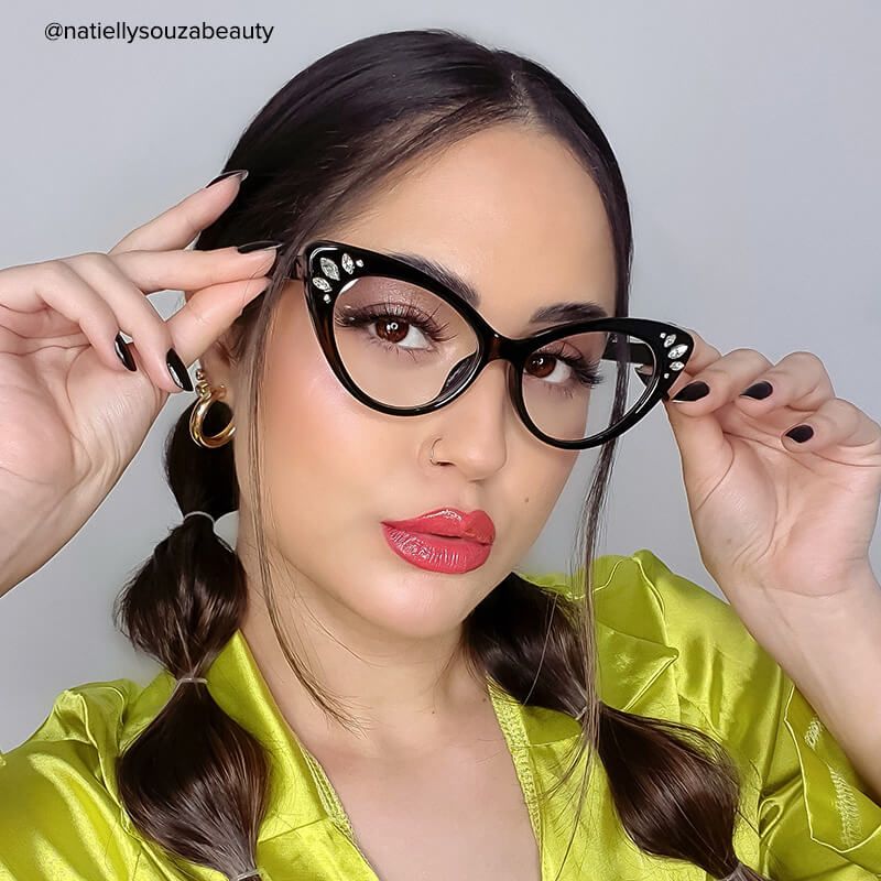 Emmie - Cat Eye Black Glasses - 7