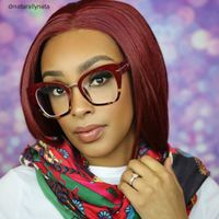 Paulina - Square Wine/Red Eyeglasses - 8