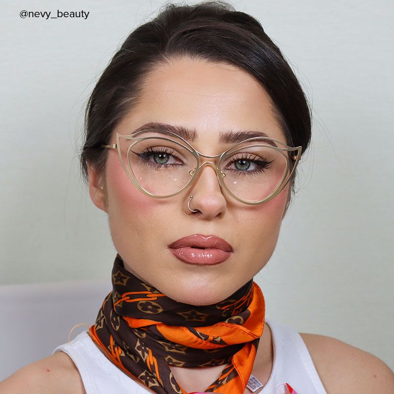 Hilleary - Geometric Gold Eyeglasses - 11