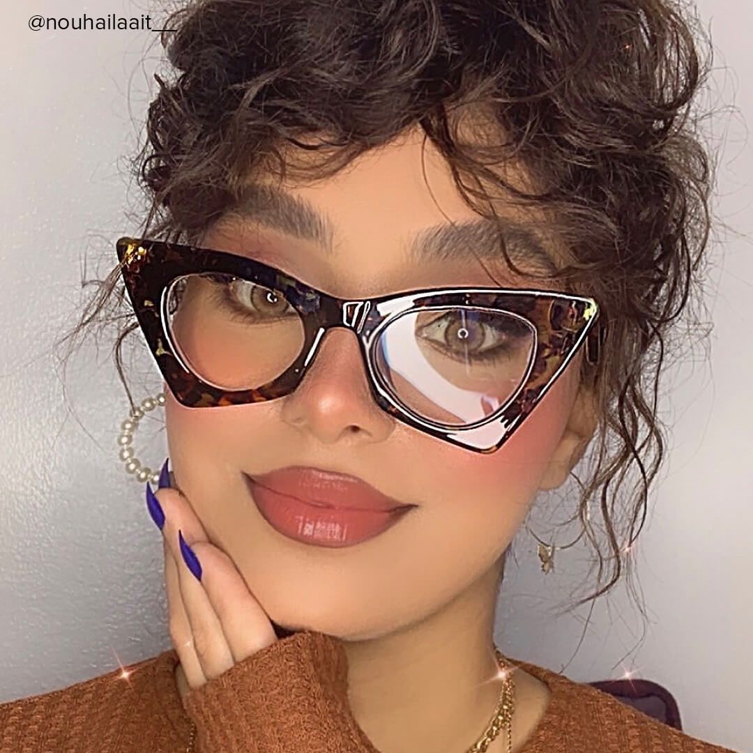 Tiny - Cat Eye Floral Eyeglasses - 8