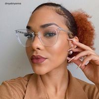 Tacita - Cat Eye Crystal Clear Eyeglasses - 7