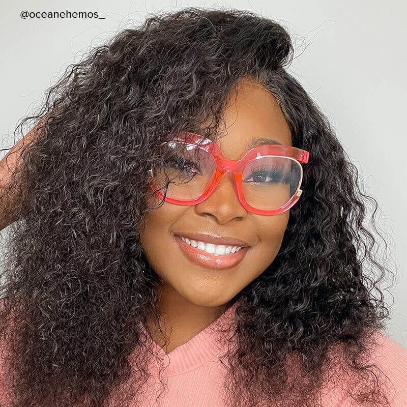 Fredia - Square Bright/Pink Eyeglasses - 8