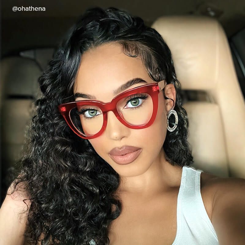 Judith - Butterfly Red Eyeglasses - 10