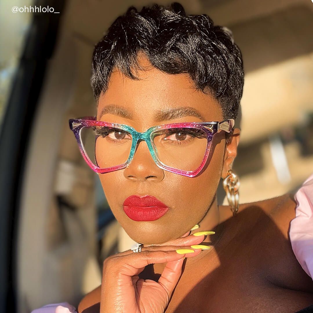 Eugenia - Butterfly Purple Eyeglasses - 7