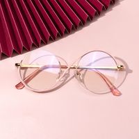 Manley - Round Pink Eyeglasses | Vooglam On Model