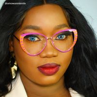 Tristan - Geometric Purple Eyeglasses - 10