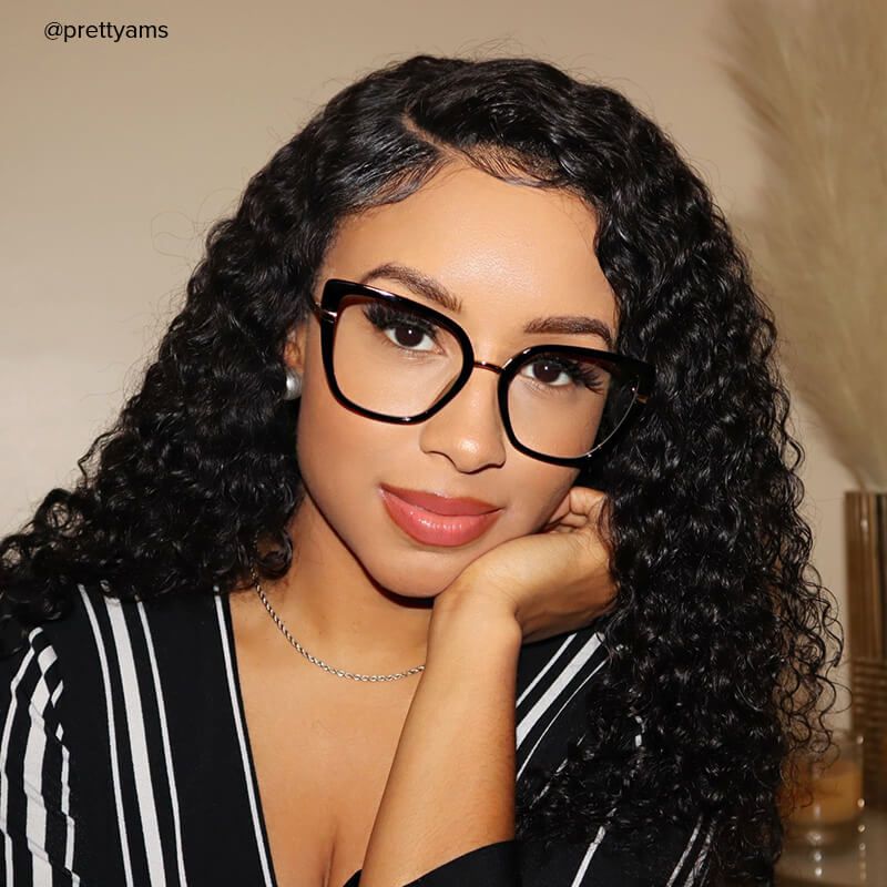 Declan - Rectangle Black Eyeglasses - 10