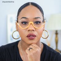 Sylvia - Cat Eye Yellow Eyeglasses - 9